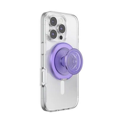 Translucent Dusty Purple — MagSafe Kick-Out Grip & Stand