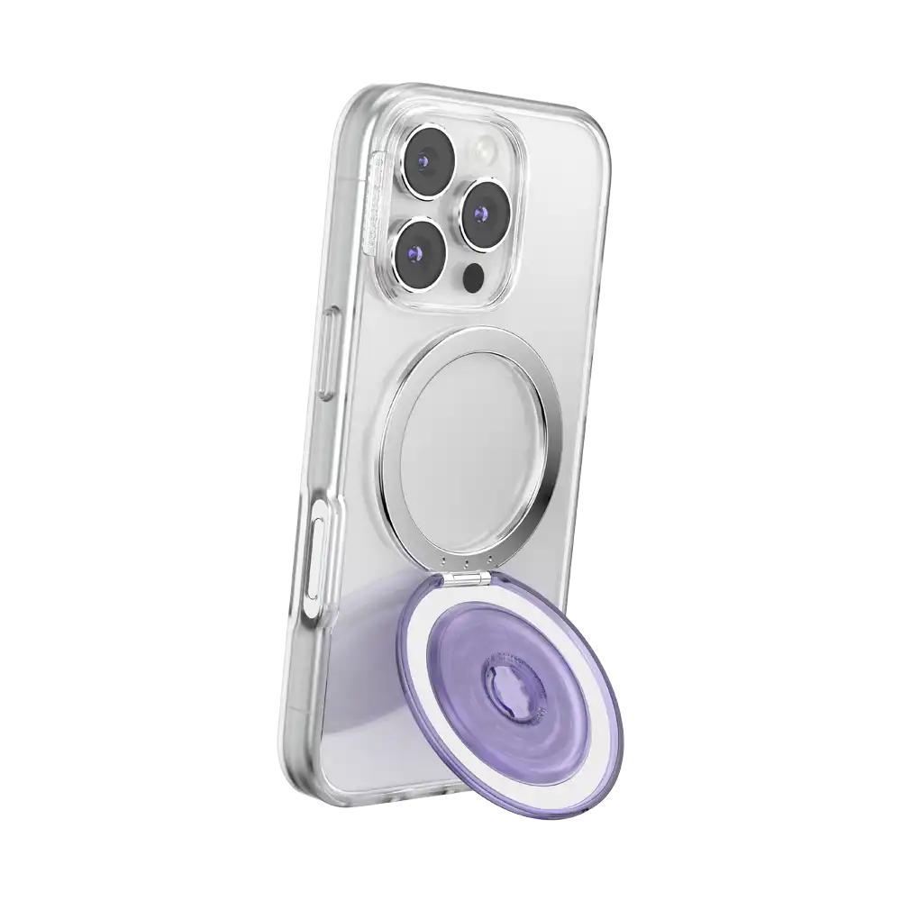 Translucent Dusty Purple — MagSafe Kick-Out Grip & Stand
