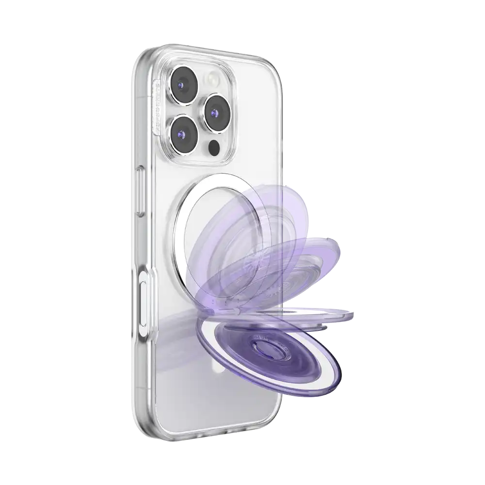 Translucent Dusty Purple — MagSafe Kick-Out Grip & Stand