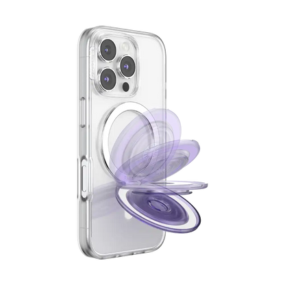Translucent Dusty Purple — MagSafe Kick-Out Grip & Stand