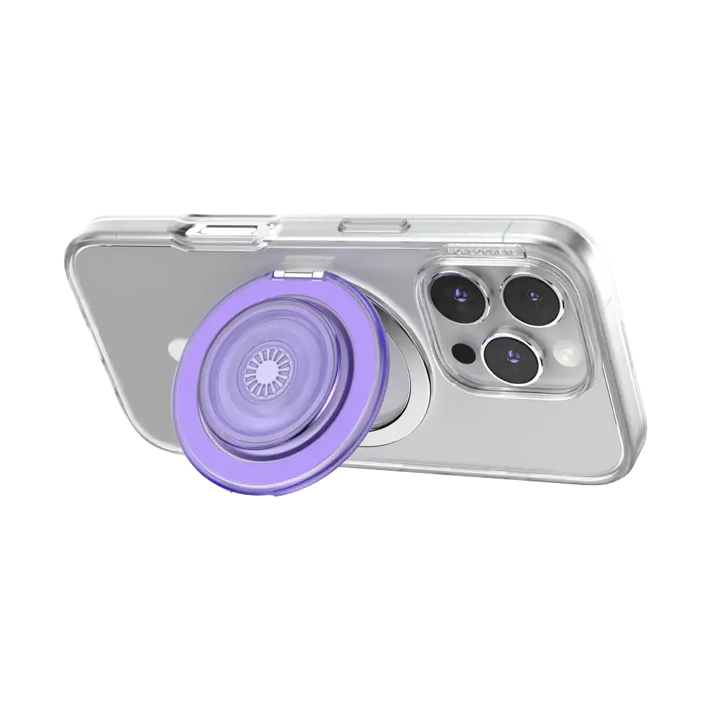 Translucent Dusty Purple — MagSafe Kick-Out Grip & Stand