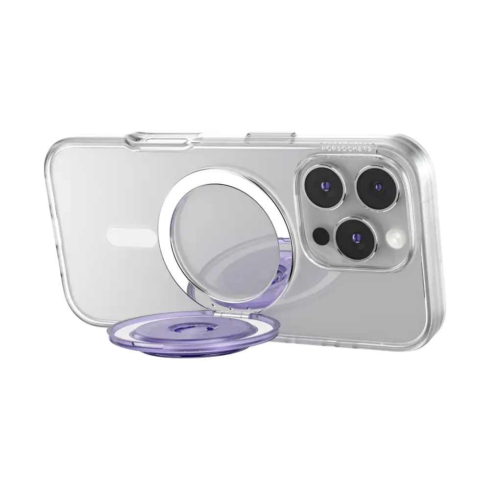 Translucent Dusty Purple — MagSafe Kick-Out Grip & Stand