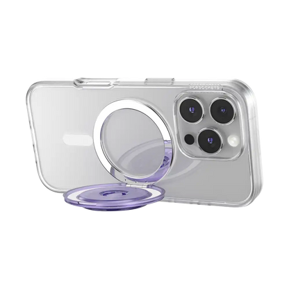 Translucent Dusty Purple — MagSafe Kick-Out Grip & Stand