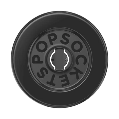Crystal Heart Black Glitter — MagSafe PopGrip