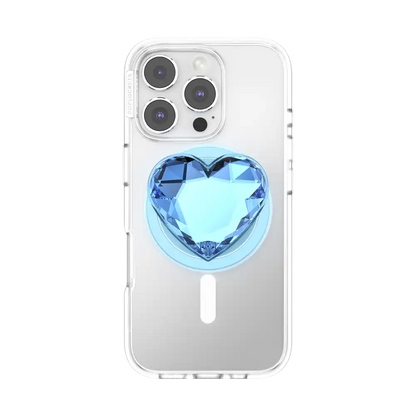 Crystal Heart Frost — MagSafe PopGrip