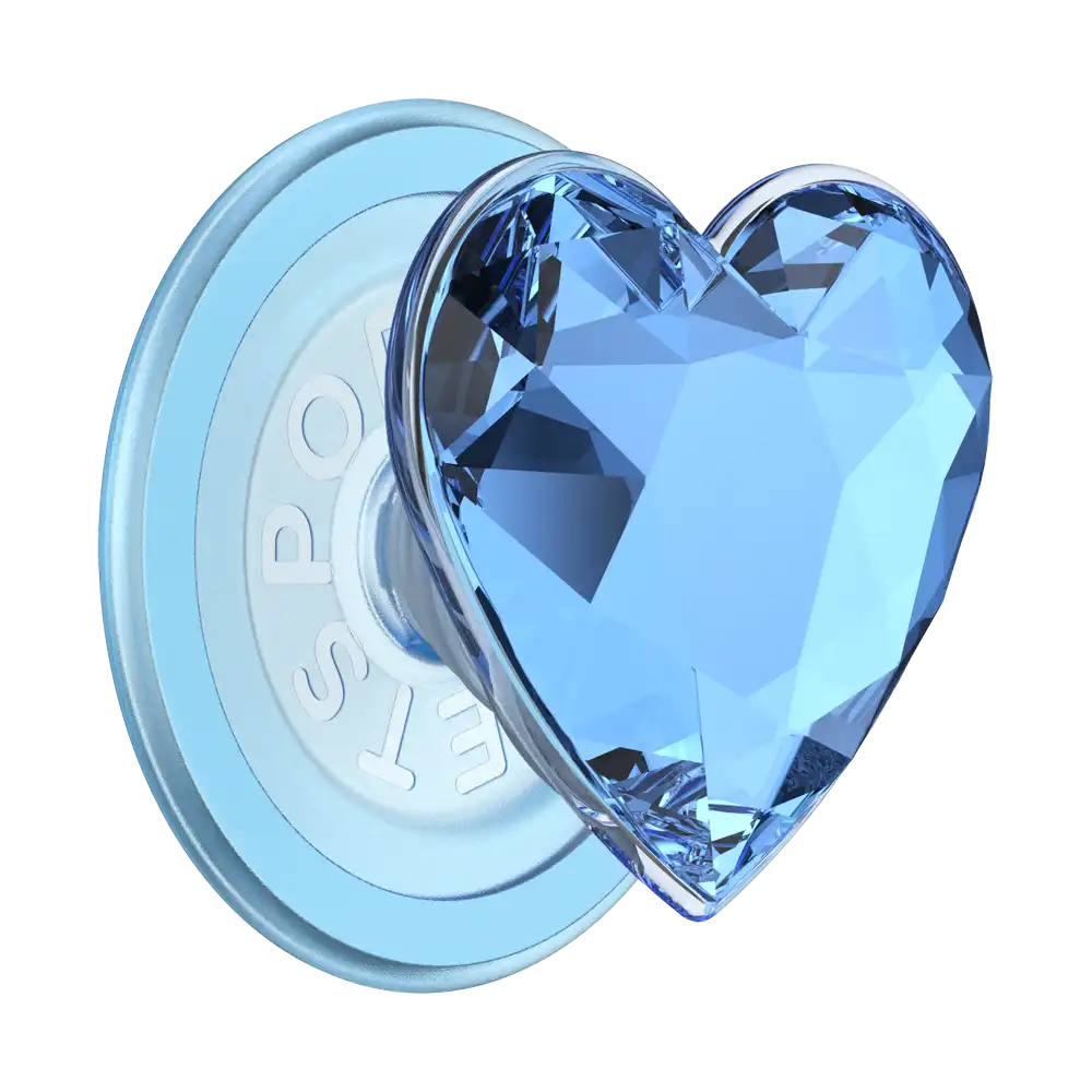 Iridescent Crystal Heart — MagSafe PopGrip