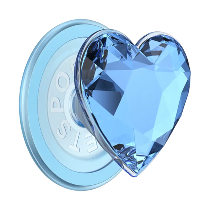 Iridescent Crystal Heart — MagSafe PopGrip