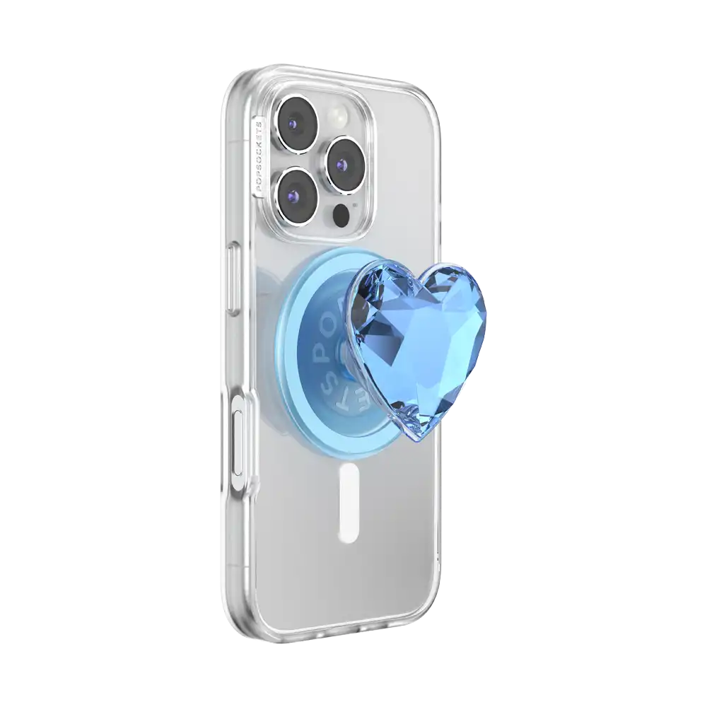 Crystal Heart Frost — MagSafe PopGrip