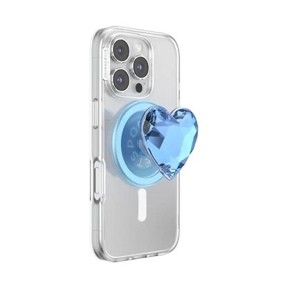 Crystal Heart Frost — MagSafe PopGrip