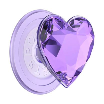 Crystal Heart Rosso — MagSafe PopGrip