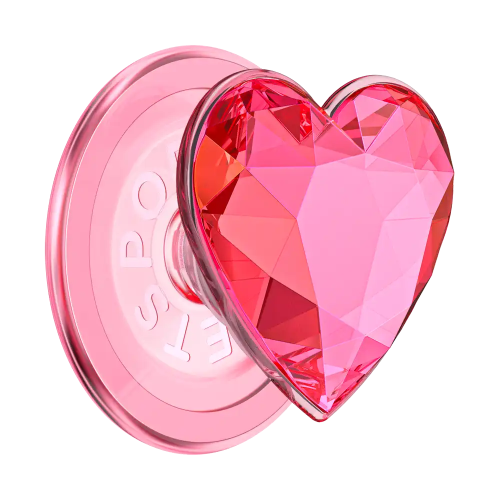 Crystal Heart Lavender — MagSafe PopGrip
