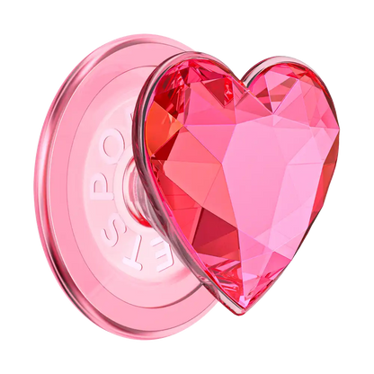 Crystal Heart Lavender — MagSafe PopGrip