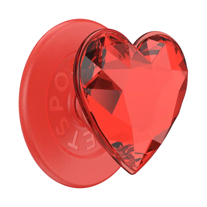Iridescent Crystal Heart — MagSafe PopGrip