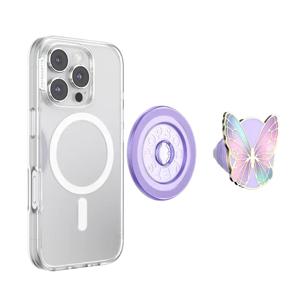 Enamel Butterfly Prism — MagSafe PopGrip