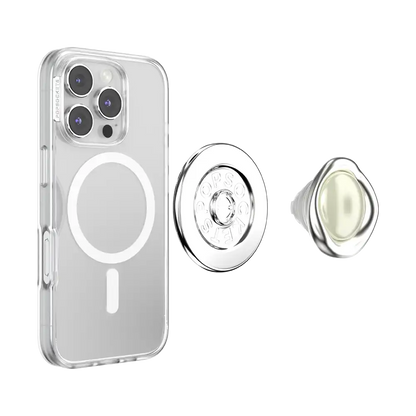 Enamel Eye of the Behold Silver — MagSafe PopGrip
