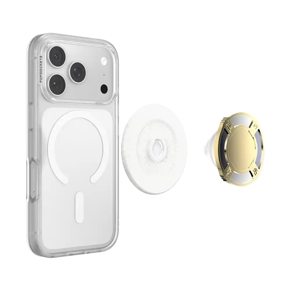Enamel Silver Dollar — MagSafe PopGrip