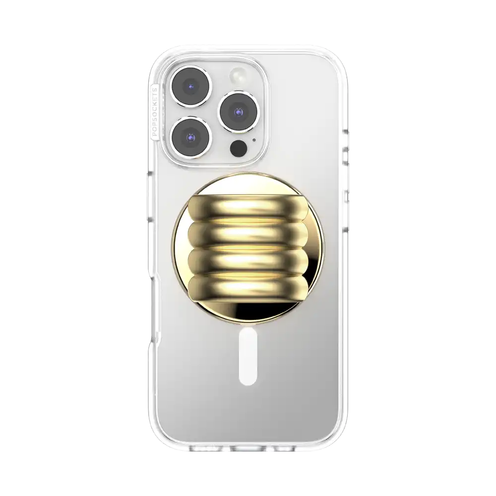Enamel Puffy Stack Gold — MagSafe PopGrip