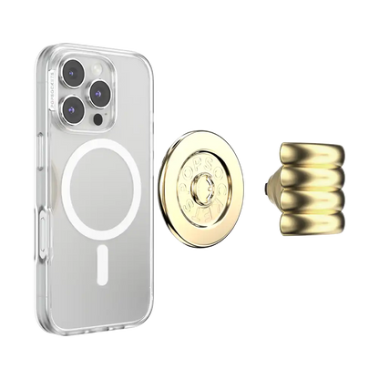 Enamel Puffy Stack Gold — MagSafe PopGrip