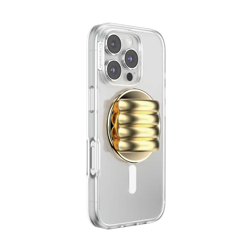 Enamel Puffy Stack Gold — MagSafe PopGrip