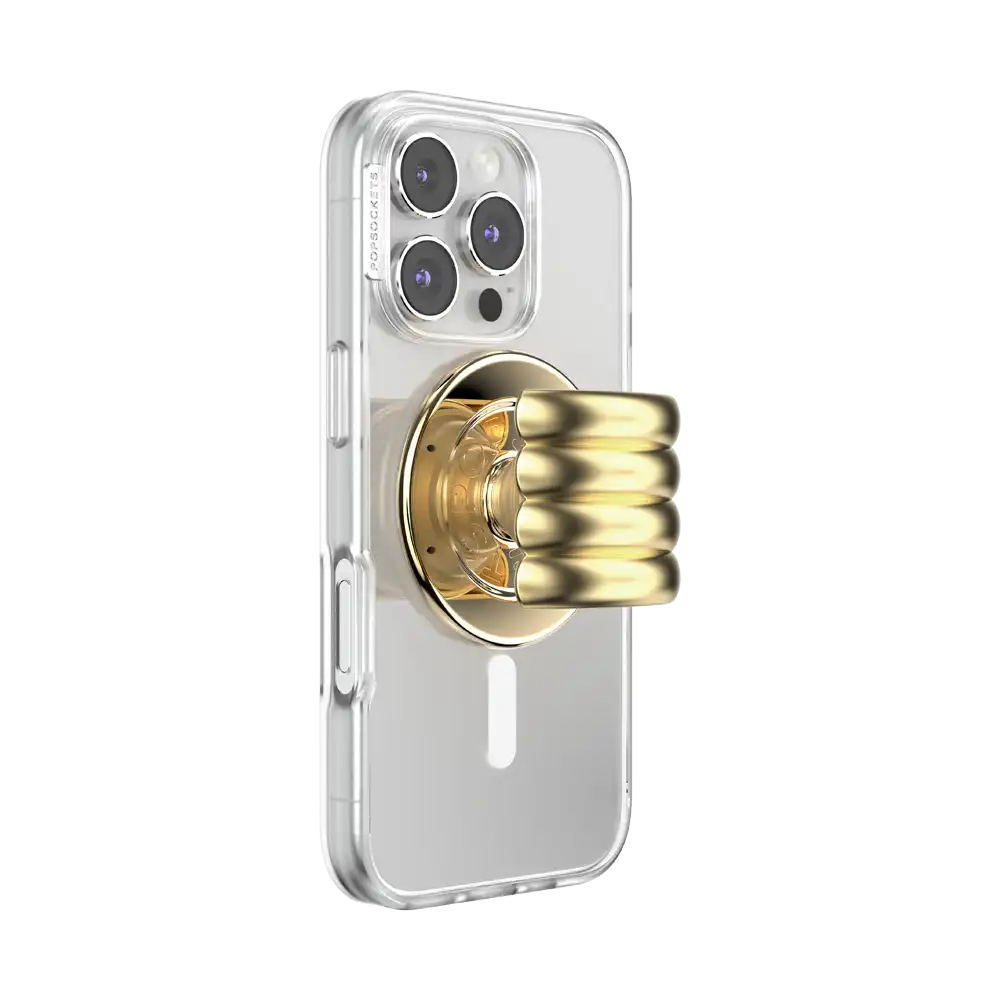 Enamel Puffy Stack Gold — MagSafe PopGrip