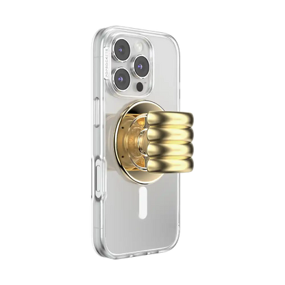 Enamel Puffy Stack Gold — MagSafe PopGrip
