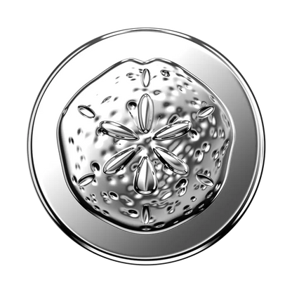 Enamel Silver Dollar — MagSafe PopGrip