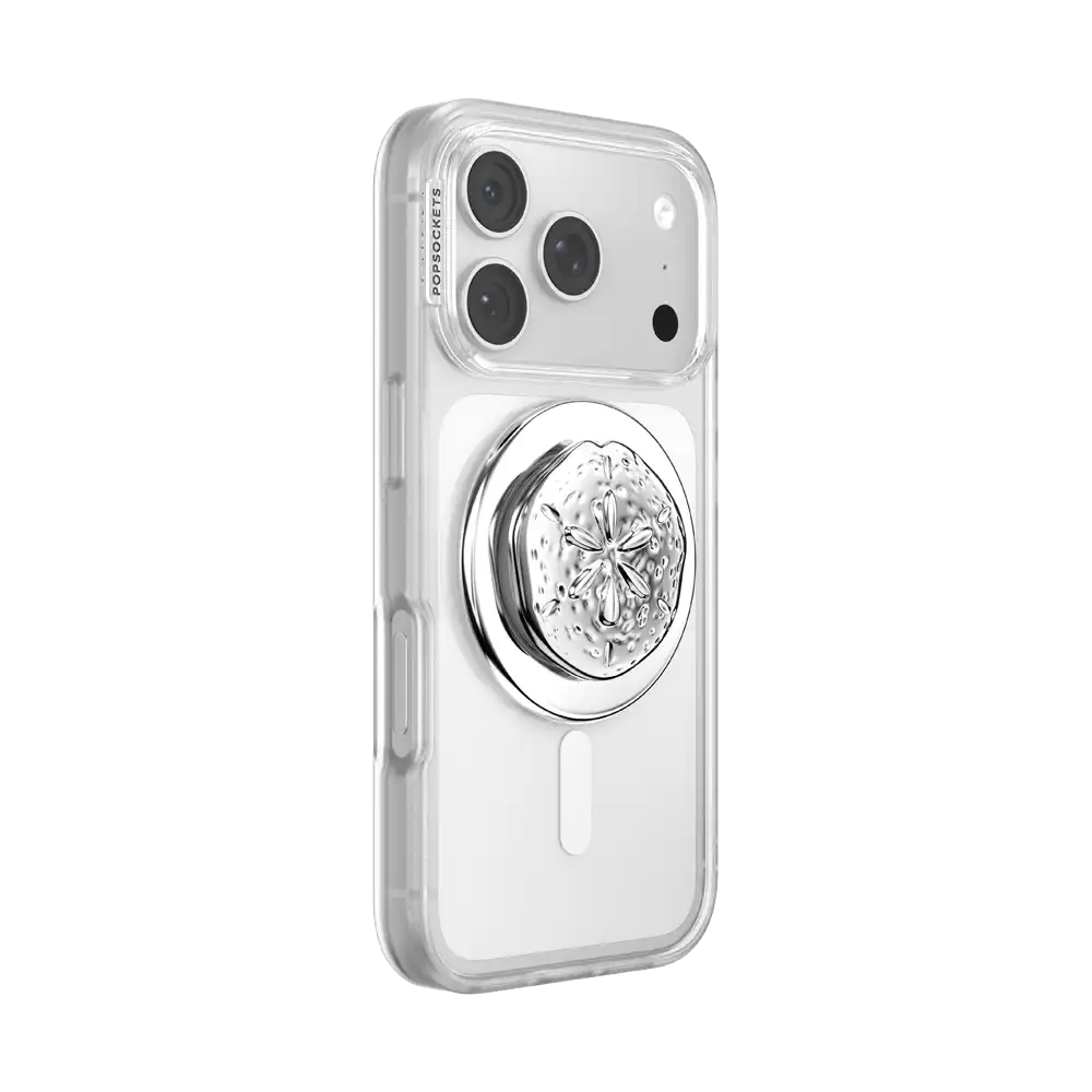 Enamel Silver Dollar — MagSafe PopGrip