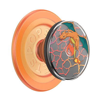 Backspin Charizard in Flight — MagSafe PopGrip