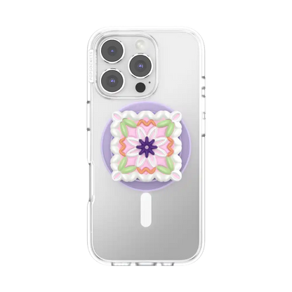 Enamel Stamped Pink — MagSafe PopGrip