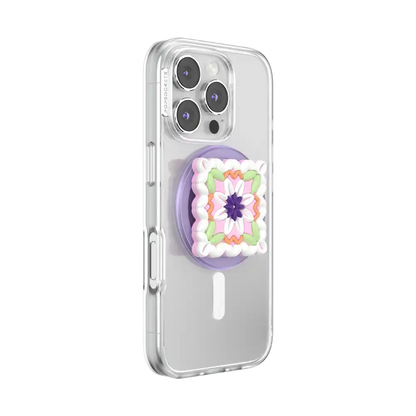 Enamel Stamped Pink — MagSafe PopGrip