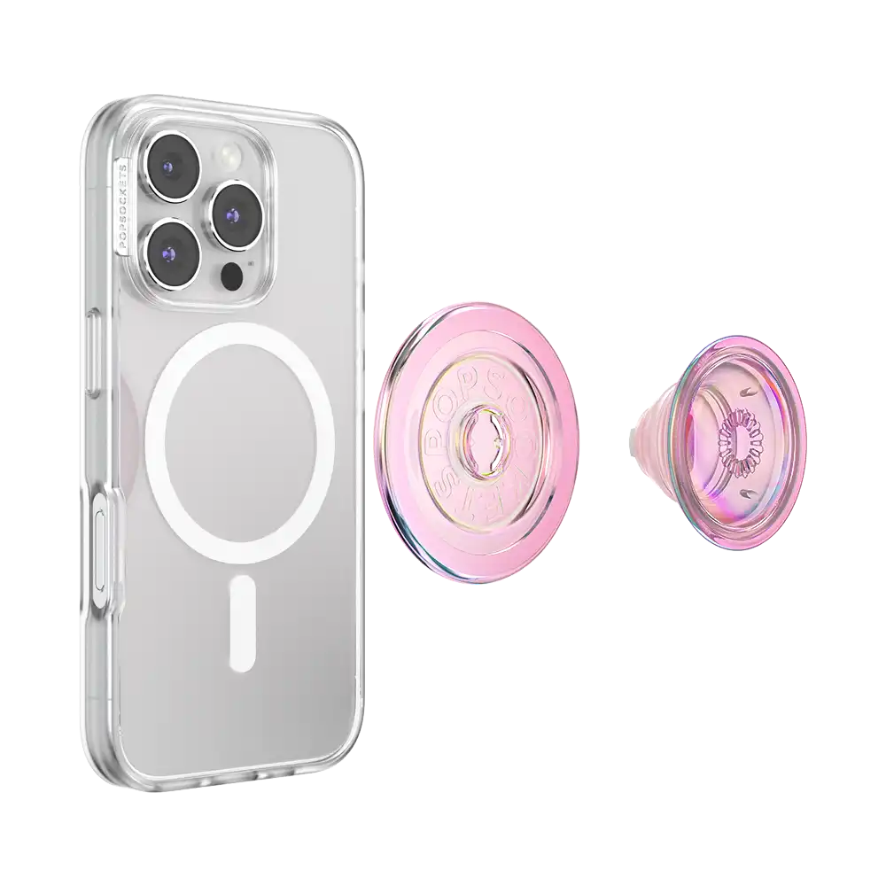 Iridescent Blush Pink — MagSafe PopGrip
