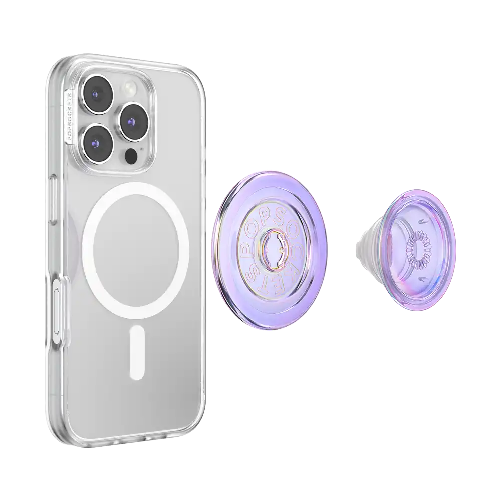 Iridescent Confetti White — MagSafe PopGrip