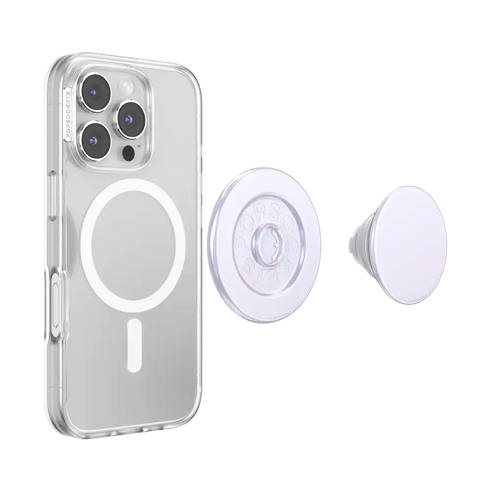 Iridescent White — MagSafe PopGrip