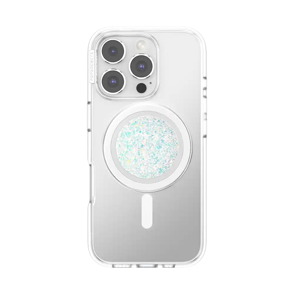 Iridescent Confetti White — MagSafe PopGrip