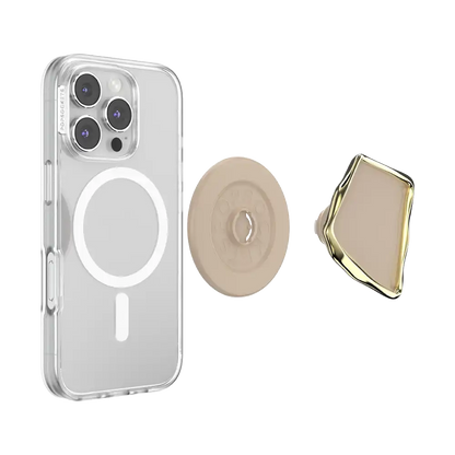 Enamel Latte Cut — MagSafe PopGrip