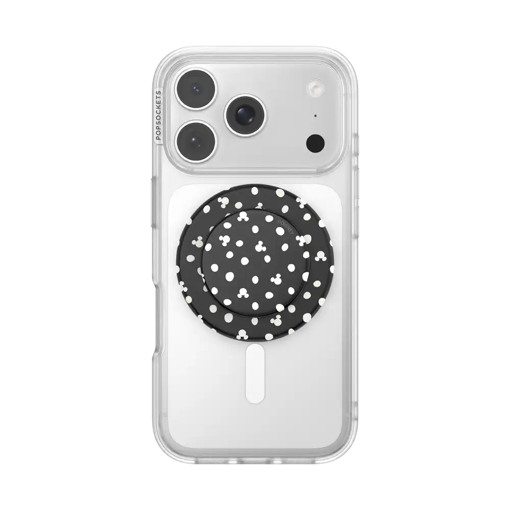 Plush Mickey Black — MagSafe PopGrip