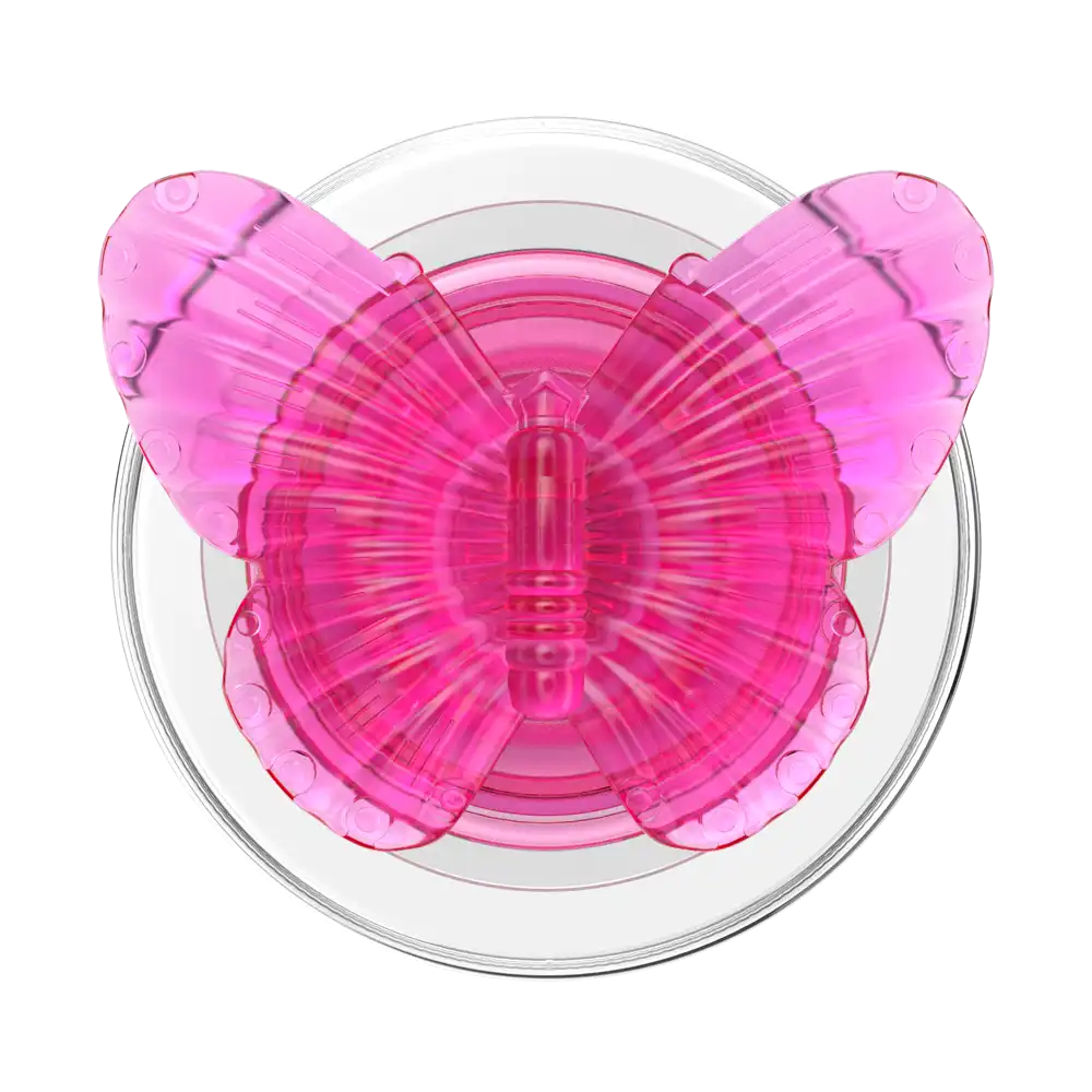 Molded Butterfly Magenta — MagSafe PopGrip