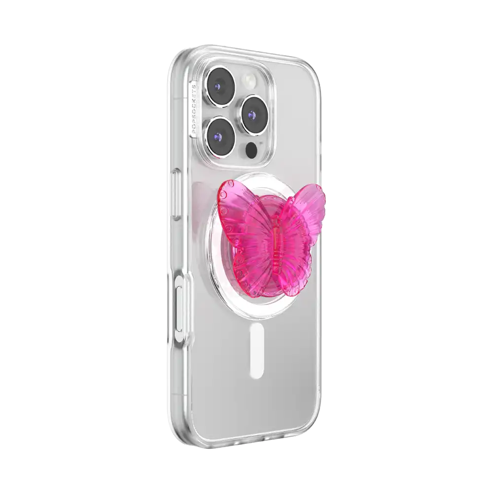 Molded Butterfly Magenta — MagSafe PopGrip