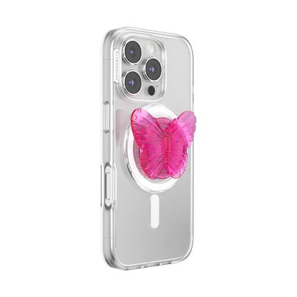 Molded Butterfly Magenta — MagSafe PopGrip