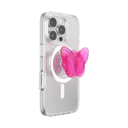 Molded Butterfly Magenta — MagSafe PopGrip