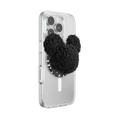 Plush Mickey Black — MagSafe PopGrip