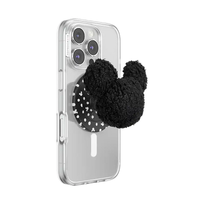 Plush Mickey Black — MagSafe PopGrip