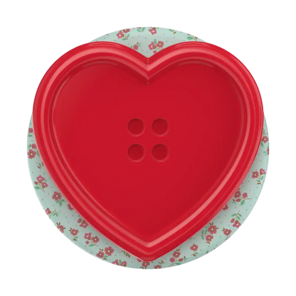 Resin Button Heart — MagSafe PopGrip
