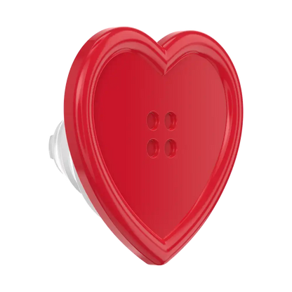 Resin Button Heart — MagSafe PopGrip