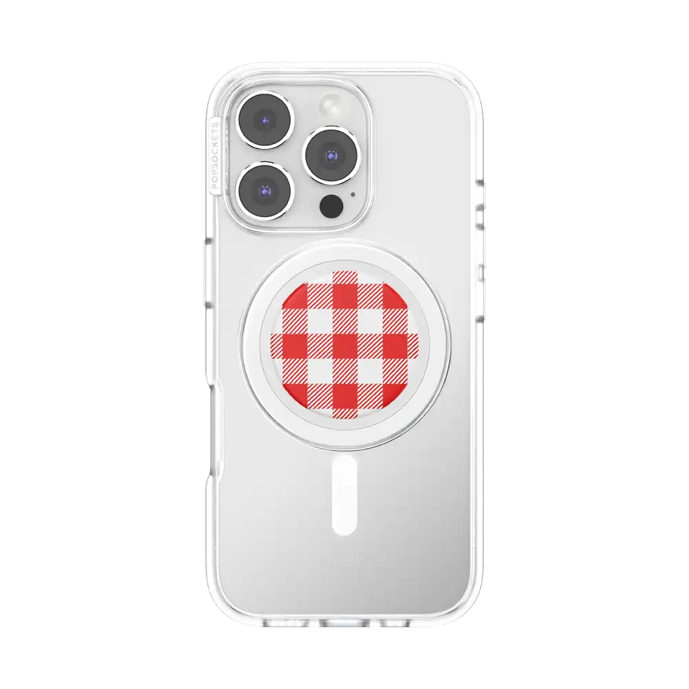 Red Gingham — MagSafe PopGrip
