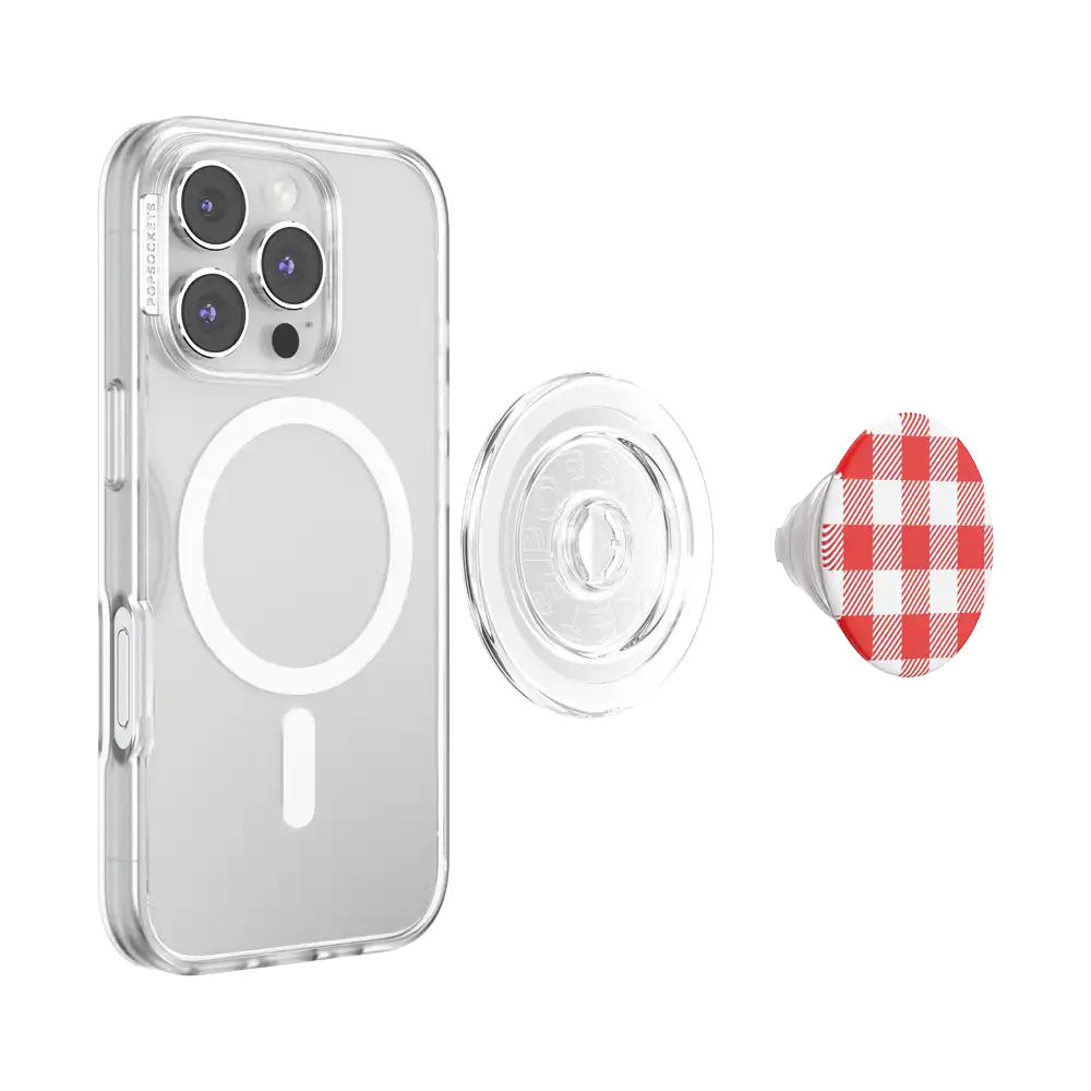 Red Gingham — MagSafe PopGrip