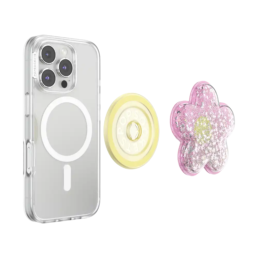 Tidepool Squishy Daisy Pink — MagSafe PopGrip