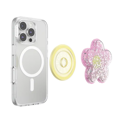 Tidepool Squishy Daisy Pink — MagSafe PopGrip