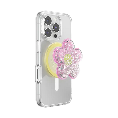 Tidepool Squishy Daisy Pink — MagSafe PopGrip