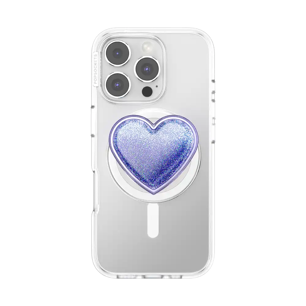 Tidepool Squishy Heart Lavender — MagSafe PopGrip